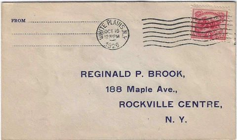 FDC   629  --  White Plains -- 10-18-26 Cover