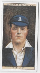 WARWICKSHIRE - Carta sigarette Norman Kilner #24 Wills 1929 cricket 2a serie - Foto 1 di 1