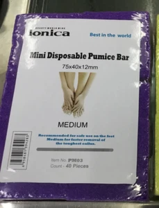 Ionica Mini Disposable Pumice Bar Medium (40pcs/pack) Callus Remover Purple - Picture 1 of 1