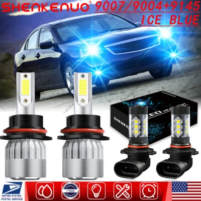 For Mitsubishi Galant 2010 2011 2012 4x 8000K LED Headlights+Fog Light Bulbs Kit - Image 1 of 4