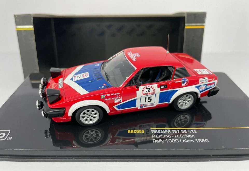 IXO Triumph TR7 V8 #15 Rally 1000 lakes 1980 P. Eklund - 1:43 RAC055 - Immagine 1 di 1