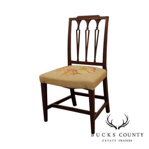 Antique Sheraton Period Mahogany Side Chair Cover