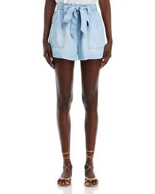 Bella Dahl Chambray Utility Shorts MSRP $119 - Image 1 of 4