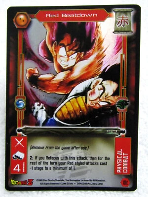 2005 Score Limited Dragon Ball Z DBZ CCG TCG Red Beatdown #P23 Foil Goku Vegeta - Image 1 of 4