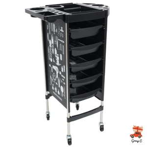 Friseurwagen Bedienungswagen Stapelboy Salonhilfe Friseur Arbeitswagen Wagen boy - Bild 1 von 15