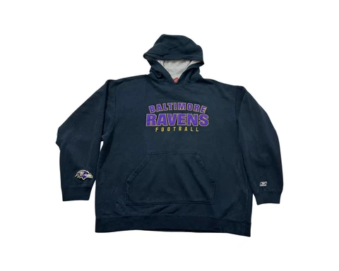 Reebok Baltimore Ravens Authentic NFL Combine Pullover Hoodie Size XL Cover