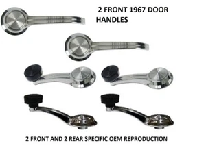Manivela de ventana Firebird 1967, GTO correcto OEM repro + juego de 6 piezas de puerta. - Imagen 1 de 5