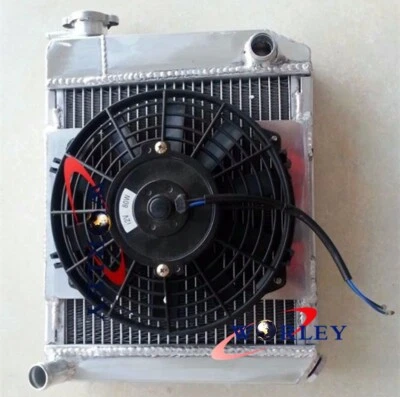Alloy Radiator + Shroud + Fan for Austin Rover Mini 1275 GT 1959-1997 4Row - image 1 of 4