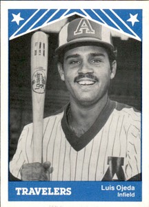 1983 Arkansas Travelers TCMA #16 Luis Ojeda Manati Puerto Rico PR Baseball Card
