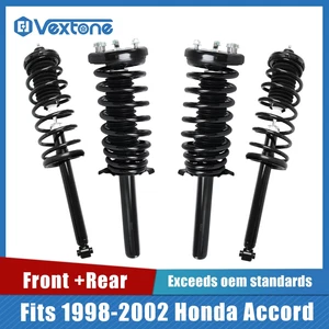 4pc Front & Rear Struts for Honda Accord 1998-2002  w/ Coil Springs Assy - Picture 1 of 14