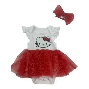 Hello Kitty Bebé Niñas’ Tutú Body con Diadema Talla 3m, 6m - Imagen 1 de 1