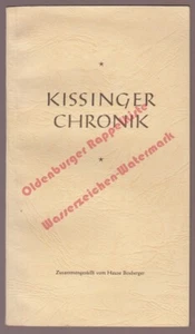 Kissinger Chronik ( um 1955) - Kraft,Ernst / Haus Boxberger - Picture 1 of 2