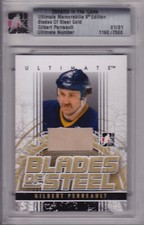 2008-09 ITG Ultimate Memorabilia Gilbert Perreault Blades of Steel Gold #d 1/1