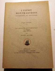 MONTMARTRE/L'ESPRIT MONTMARTROIS/N°4/LA CHANSON SENTIMENTALE/H.DELORME - Picture 1 of 1