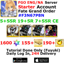 [ENG/NA][INST] FGO / Fate Grand Order Starter Account 5+SSR 150+Tix 1600+SQ
