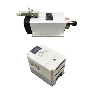 220V 4.7HP Square Spindle Motor ER20 Grinding Spindle Power Air Cooled Shaft - Picture 1 of 23
