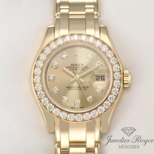 Rolex Pearlmaster 29 mm 80298 Gelbgold 750 2007 Diamanten Automatik Lady Gold - Bild 1 von 2