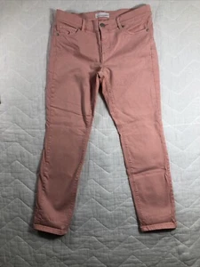 Ann Taylor Loft Jeans Women’s Size 27/4 Denim Pink Modern Skinny Crop - Picture 1 of 14