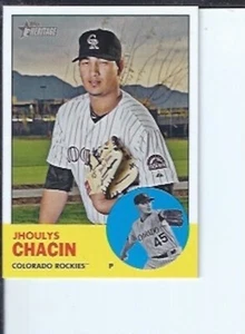 Jhoulys Chacin 2012 Topps Heritage SP - Bild 1 von 1