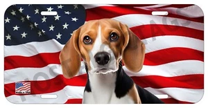 BEAGLE MASCOTA PERRO PUEDE PERSONALIZAR NOVEDAD METAL MATRÍCULA 1C - Imagen 1 de 4