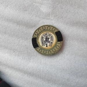 $1 (One Dollar) Blackjack Chip - Horseshoe Club, Las Vegas NV - Picture 1 of 2