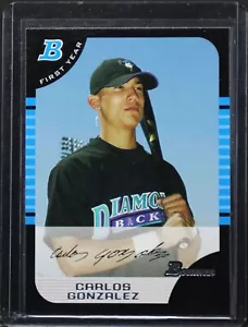 2005 Bowman #316 Carlos Gonzalez Rookie Card Arizona Diamondbacks - Picture 1 of 2