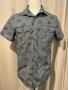 pendleton Cotton Spandex Blend Shirt With Graphics Size Medium Gray - Picture 1 of 7