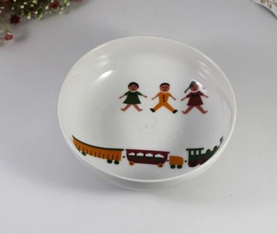 Arzberg Porzellan Kinder-Geschirr - Müslischale Schale Schüssel 15 cm. Eisenbahn - Bild 1 von 4