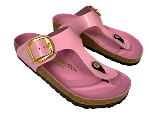 Sandalias Birkenstock Gizah Hebilla Grande Rosa Talla 38 7 EE. UU. NUEVAS - Imagen 1 de 6