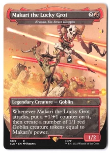 Makari the Lucky Grot - Krenko, Tin Street Kingpin (Borderless) #1027 SLD MTG NM - Picture 1 of 2
