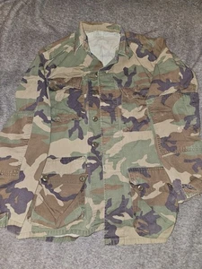 Chaqueta Hombre Mediana Larga Combate Bosque Camuflaje Clima Caliente Abrigo Militar Leer... - Imagen 1 de 7