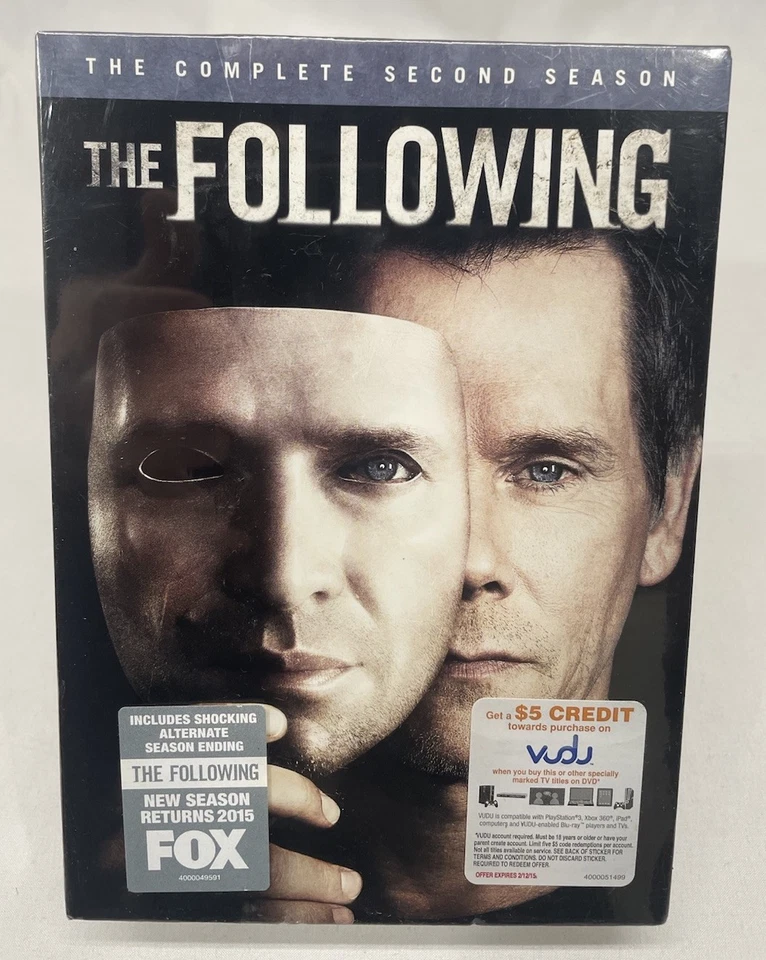 The Following: the Complete Second Season 2 (DVD 2014) BRAND NEW FACTORY SEALED! - Image 1 of 2