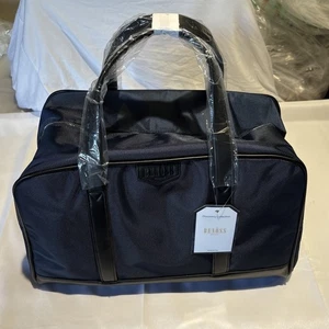 NEW Benoss Milan Blue & Black Duffle, Weekender Bag 17" X 11”X8 - Picture 1 of 24