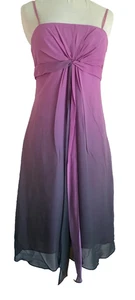 BCBG Max Azria Purple Ombre Dress, 2, Midi Formal Chiffon Mini Dress cocktail - Picture 1 of 6