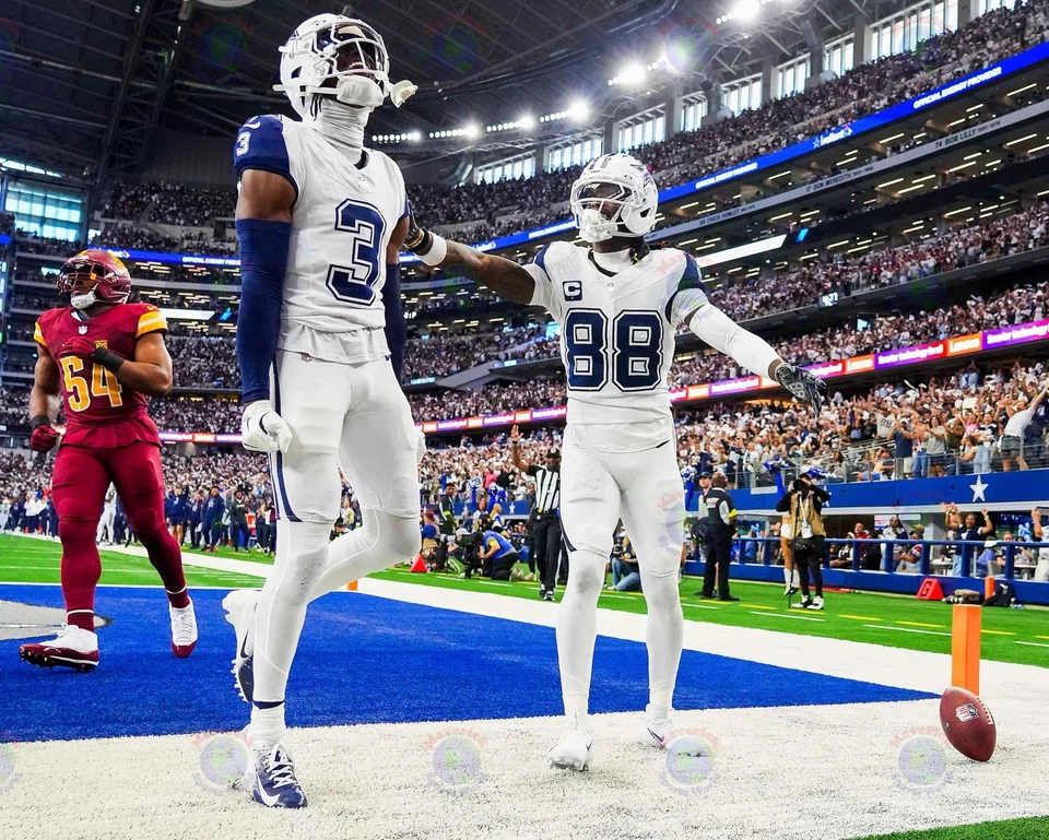 Foto 8x10 George Pickens & Ceedee Lamb Dallas Cowboys NFL WR Pro Bowl Foto 1 de 1