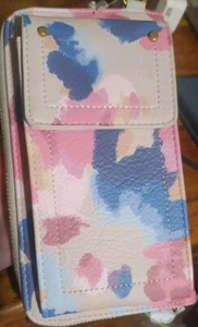 Style& Co Dream Dye Print Wallet With Crossbody Strap NWT MSRP $49.50 - Picture 1 of 7