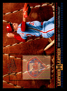 2004 Leather & Lumber Leather in Leather Steve Carlton FG, /2499 #LEL-28