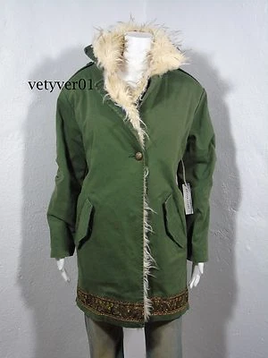 Abrigo Militar ARTISAN de LUXE con Piel Sintética Desmontable Forrado Verde Ejército talla M Foto 1 de 4