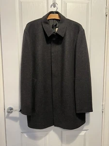MUJI Dark Grey Half Coat/ French Wool and Melton (Large) - Picture 1 of 5