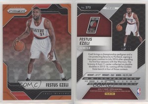 2016-17 Panini Prizm Orange Prizm /49 Festus Ezeli #275