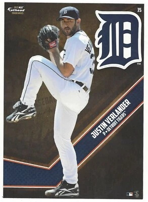 JUSTIN VERLANDER FATHEAD TRADEABLES DETROIT TIGERS REMOVABLE STICKER 2015 #35 - Image 1 of 3