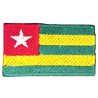 Togo Narodowa flaga kraju Kurtka jeansowa Tkanina Żelazne szycie na haftowanej naszywce