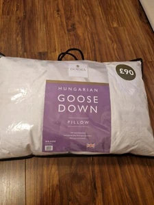 Dorma Hungarian Goose Down Pillow Soft Support High Quality RRP £90 - Picture 1 of 2