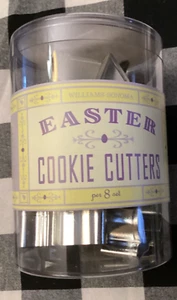 New Williams Sonoma Metal Easter Cookie Cutters 8 Piece Set - Picture 1 of 6