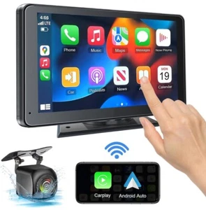 7 IN CarPlay/Android Auto Touch Screen Car Radio Navigation for Mirror/FM/Voice - Picture 1 of 7