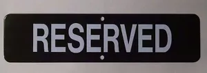 Porcelain Enamel "Reserved" sign - Bild 1 von 2