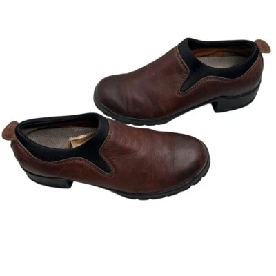 ARIAT CUERO MARRÓN Mocasines Tacón ZAPATOS 7.5 B EE. UU. Equipados Comodidad Sin cordones Foto 1 de 4