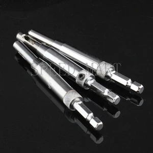 3PCS HSS 5mm 13/64" 1/4" Self Centering Door Hinge Twist Wood Drill Bits - Picture 1 of 4