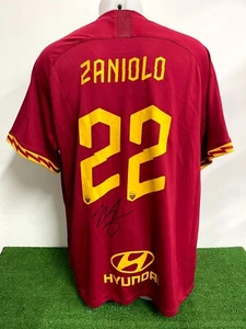 Roma Jersey Zaniolo No Match Worn Issued Shirt Signed COA - Picture 1 of 7