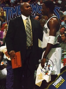 Timberwolves Blazers Terrell Brandon Sidney Lowe Signed Autograph 2000 Program - Picture 1 of 1